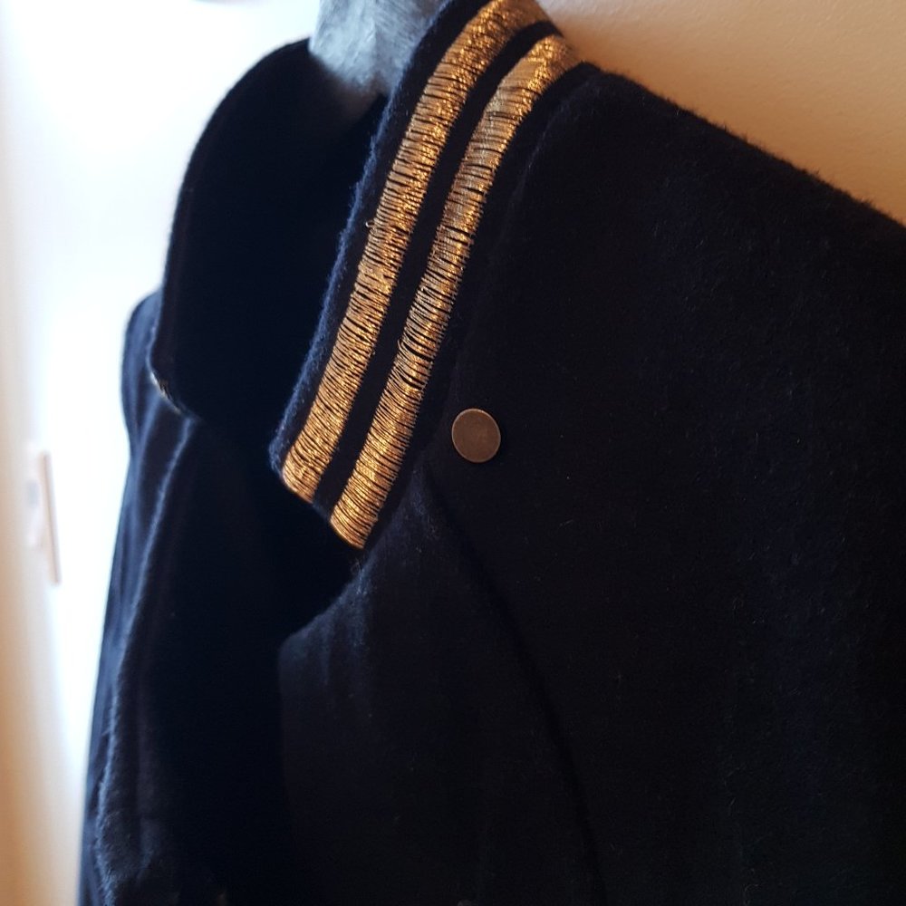 Navy Wool Jacket - Picture 3 of 5
